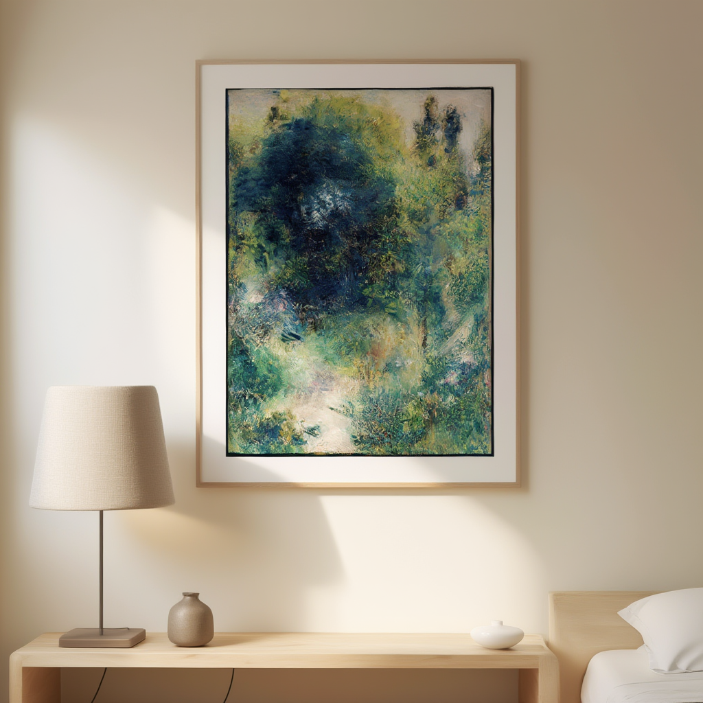 Garden – Auguste Renoir Poster | Impressionist Landscape & Figurative Art Print