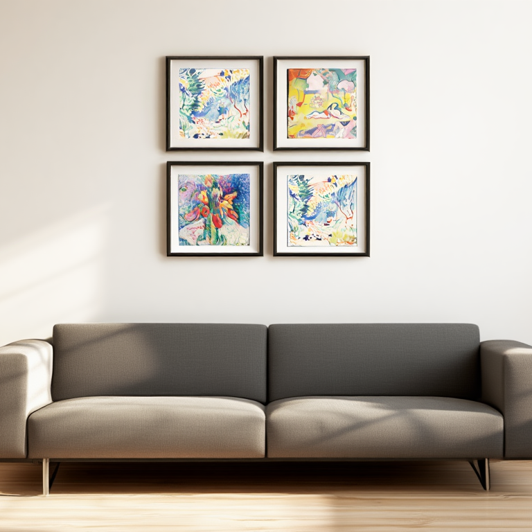 Matisse-Inspired Landscape Art Set – 4 Prints