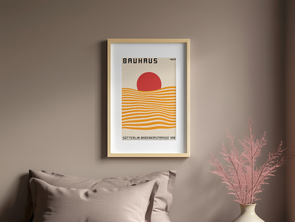 Bauhaus Sutterlin Print – Modernist Typography Art Poster