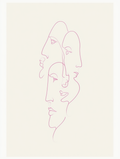 Three Faces – Minimalist Abstract Art Print for Contemporary Interiors