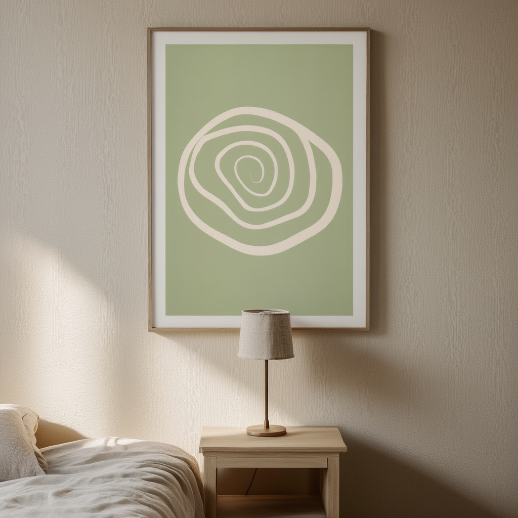 Shapes – Contemporary Green Abstract Poster