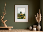 Le Moulin de Blute-Fin – Vincent van Gogh Poster | Post-Impressionist Landscape & Windmill Art Print