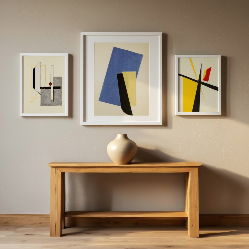 El Lissitzky – 3 Geometric Modernist Prints | Abstract Art Collection