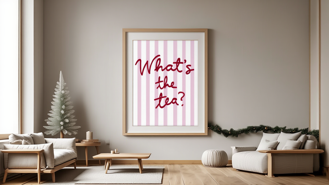 What’s The Tea Poster