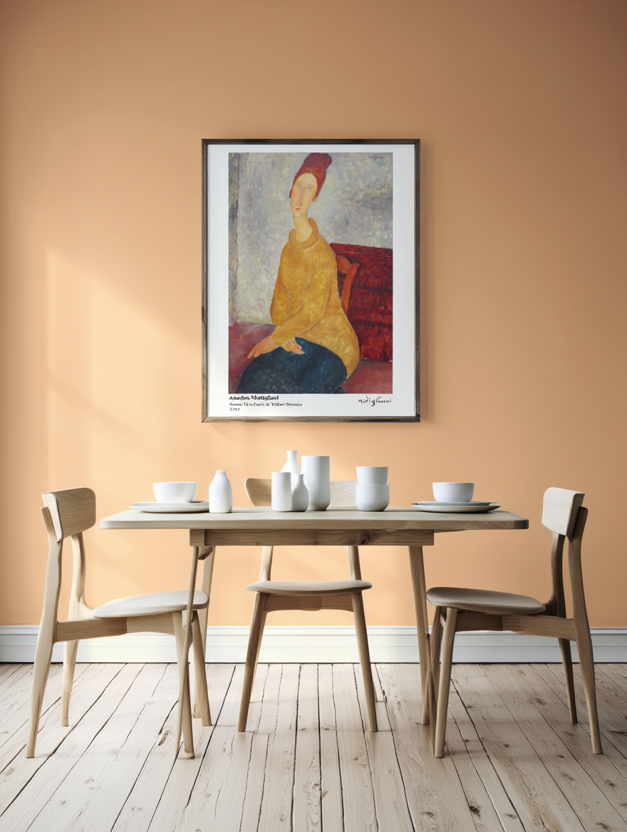 Amedeo Modigliani - Jeanne Hébuterne in Yellow Sweater Poster