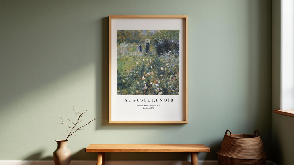 Auguste Renoir - Woman with a Parasol in a Garden Poster