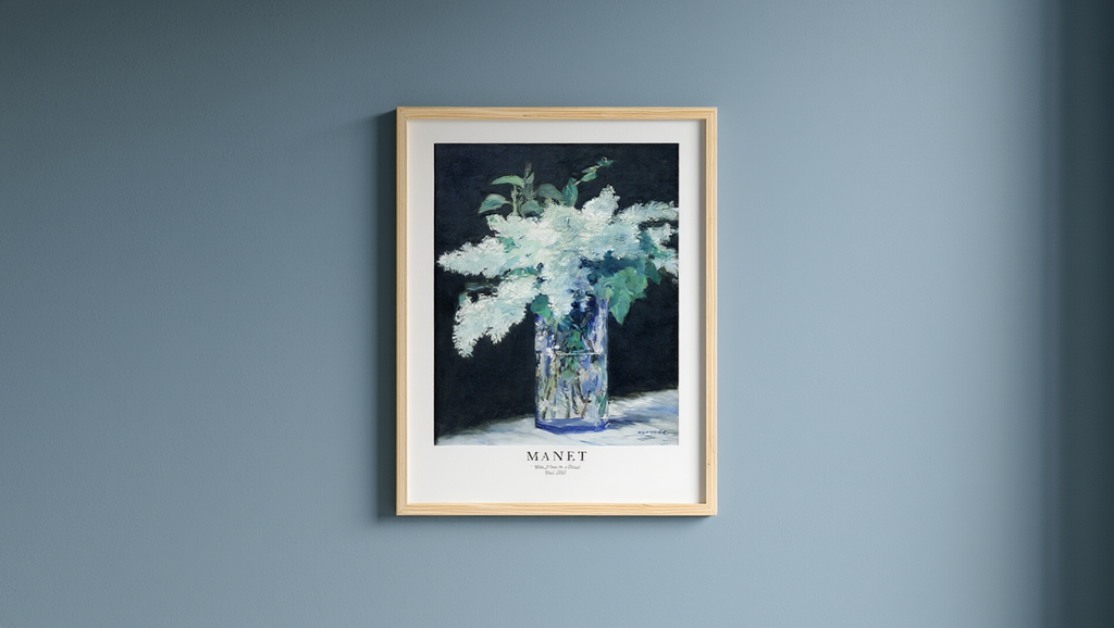 Édouard Manet - White Lilacs in a Glass Vase Poster