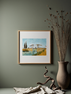 Langlois Bridge at Arles – Vincent van Gogh Poster | Post-Impressionist Landscape & Architectural Art Print