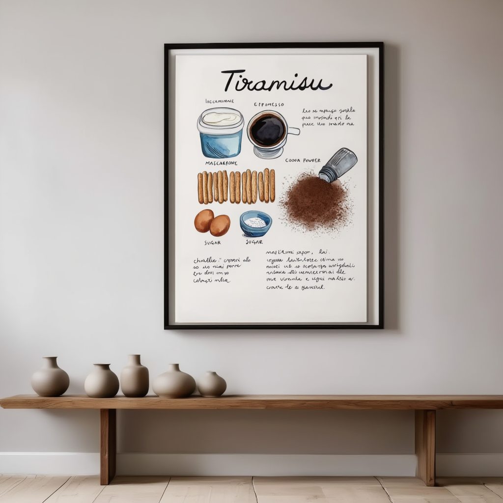 Tiramisu – Illustrated Food Recipe
