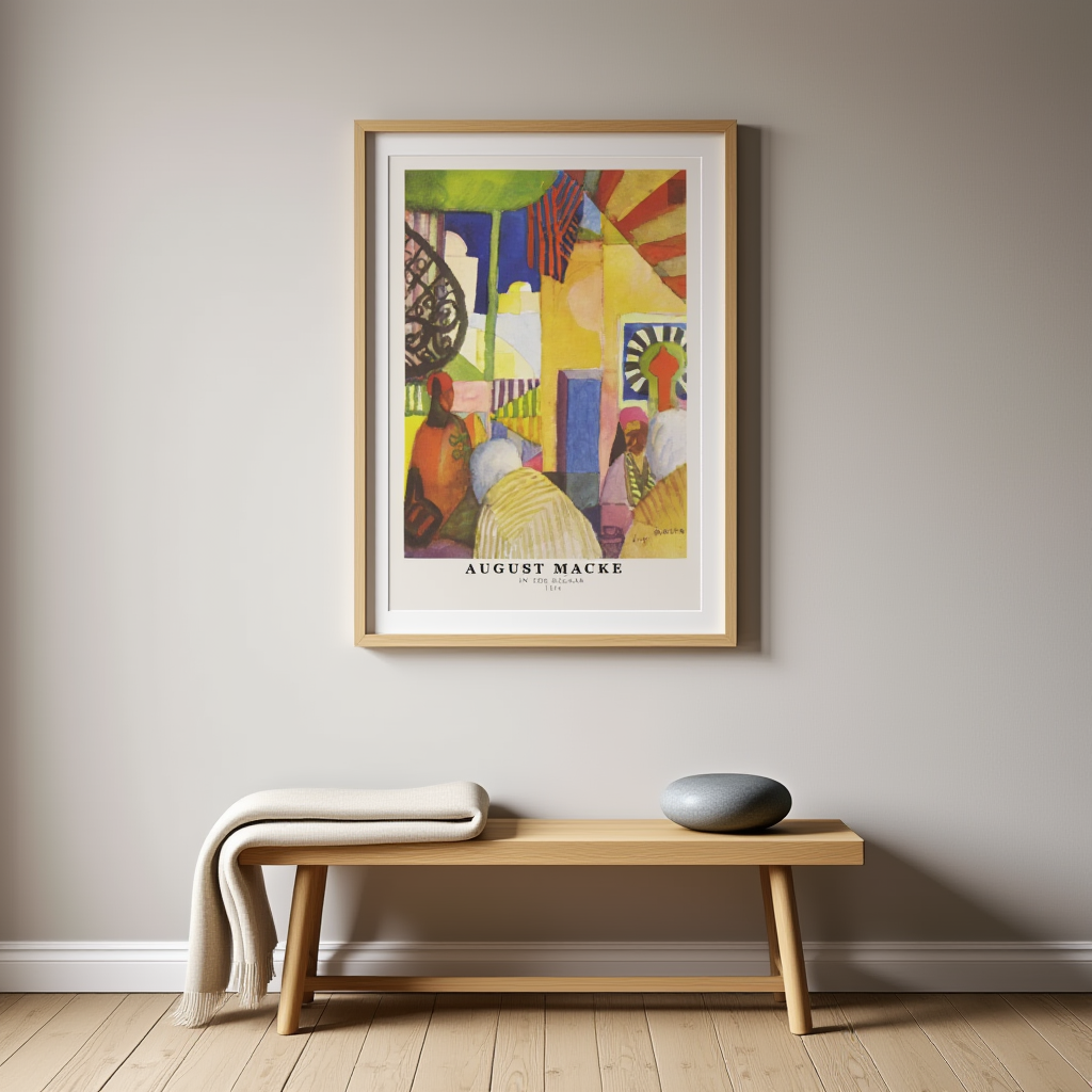 August Macke - In the Bazaar Poster