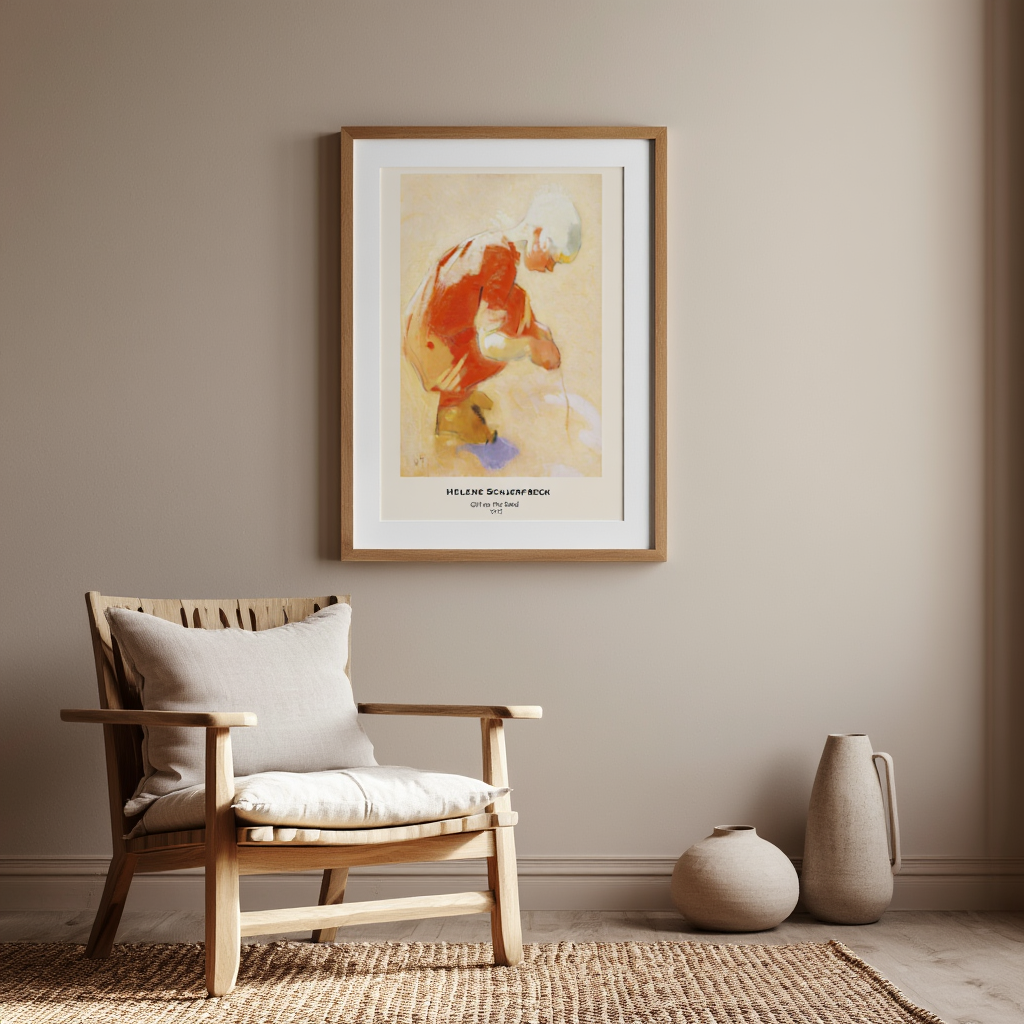 Helene Schjerfbeck – Girl on the Sand – Iconic Finnish Modernist Art Print