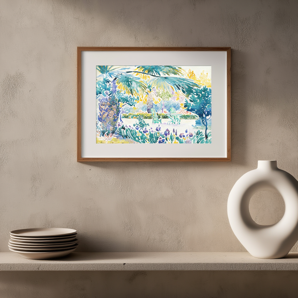 Henri-Edmond Cross - Garden of the Painter at Saint Clair