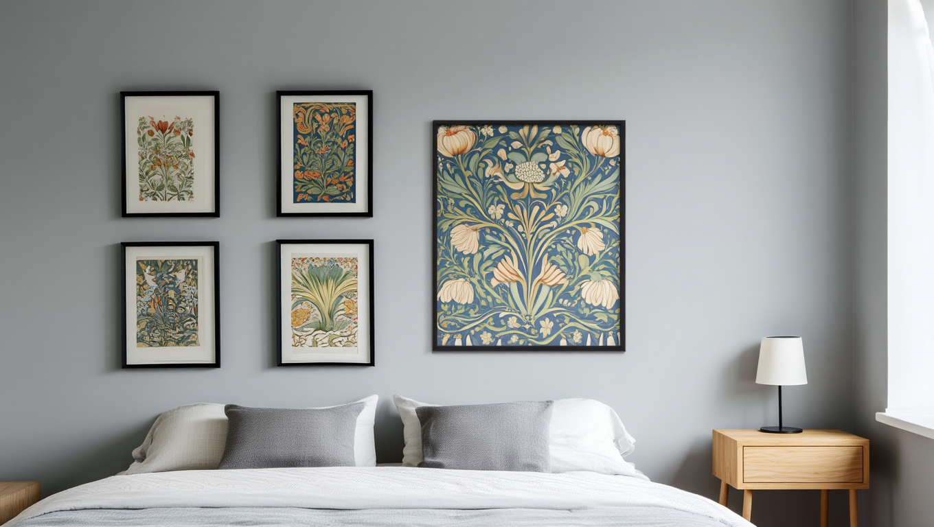 Arts & Crafts Botanical Set – 5 William Morris Prints