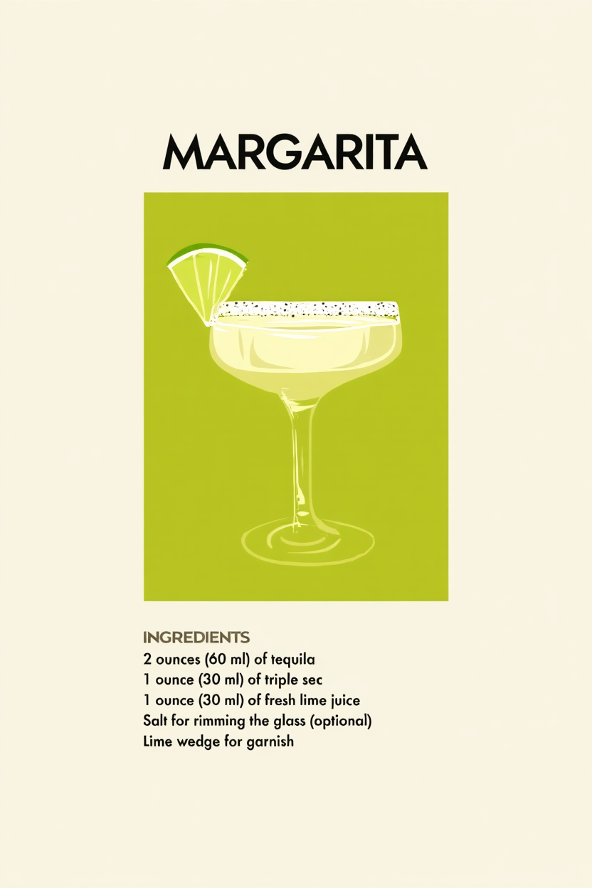 4 Retro Cocktail Prints – Colorful Bar & Kitchen Wall Art