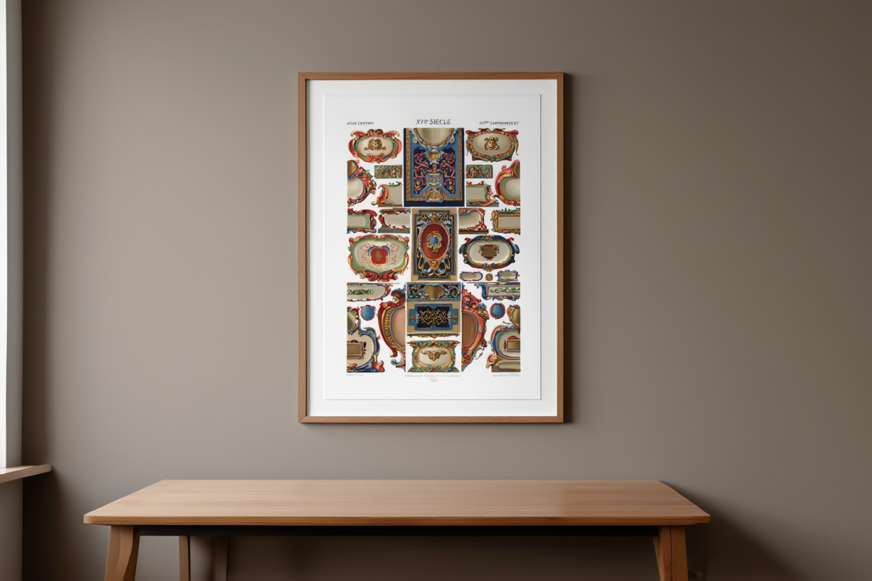 XVII Century by Auguste Racinet – Vintage French Historical Costume Art Print