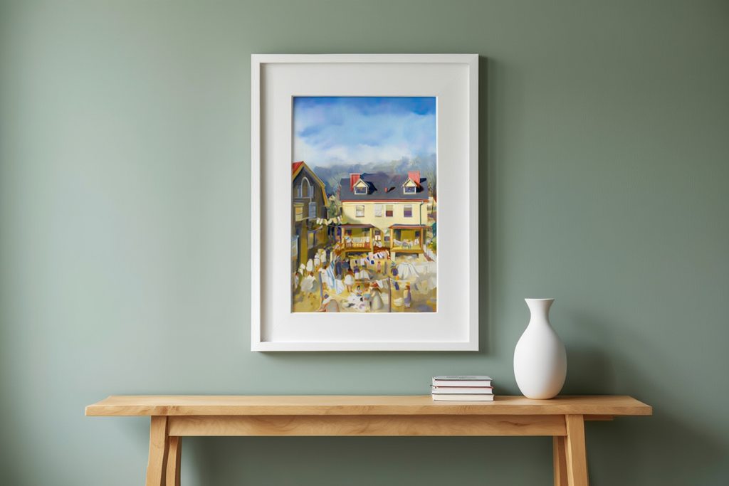 Washday in Spring – John R. Grabach Art Print | Early 20th-Century American Poster