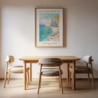 Claude Monet – The Beach and the Falaise d'Amont - Impressionist Coastal Art Print - Hakyarts