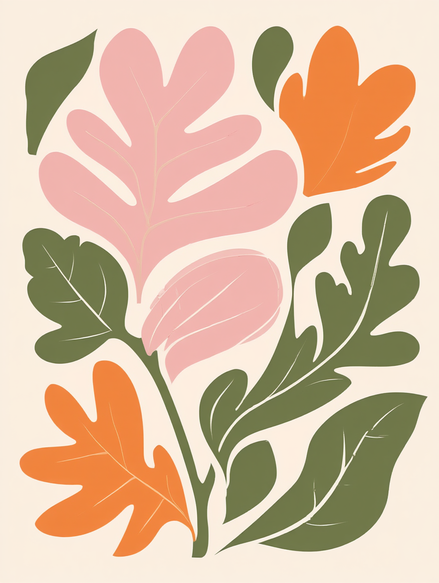 Modern Botanical Floral – Set of 3 Prints