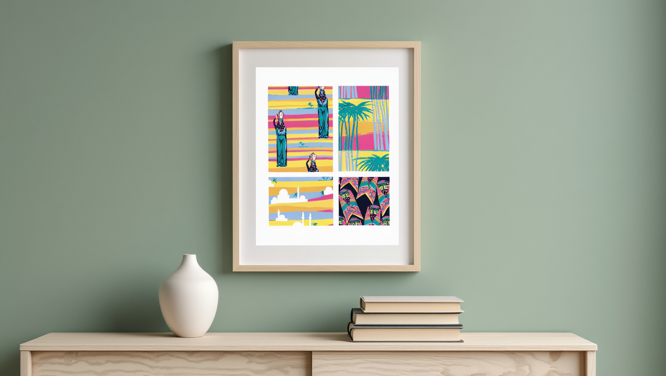 Four Plant Form Compositions – André Durenceau (1928) | Botanical Art Print