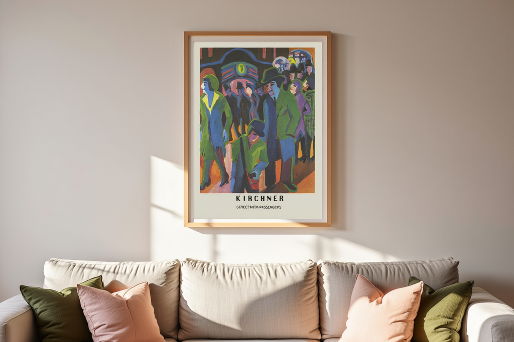 Ernst Ludwig Kirchner - Street with Passengers Poster