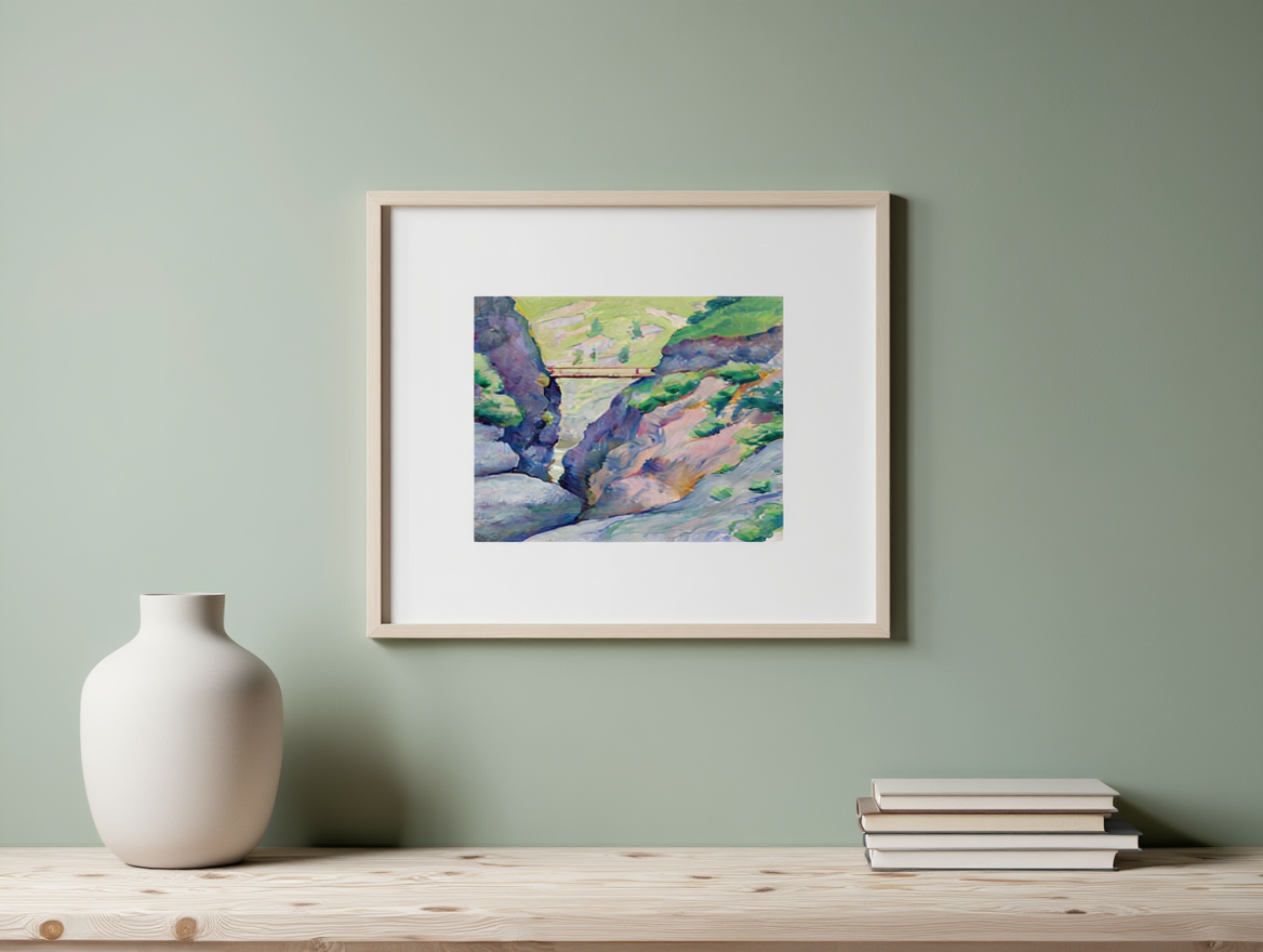 August Macke - Schlucht in Tegernsee