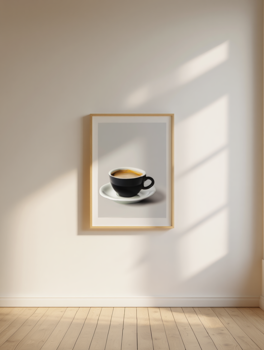 4 Coffee Posters – Minimalist Café Wall Art Prints