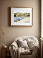 Les Andelys ‘Côte d’Aval’ – Paul Signac Poster | Neo‑Impressionist Riverside Landscape Art Print