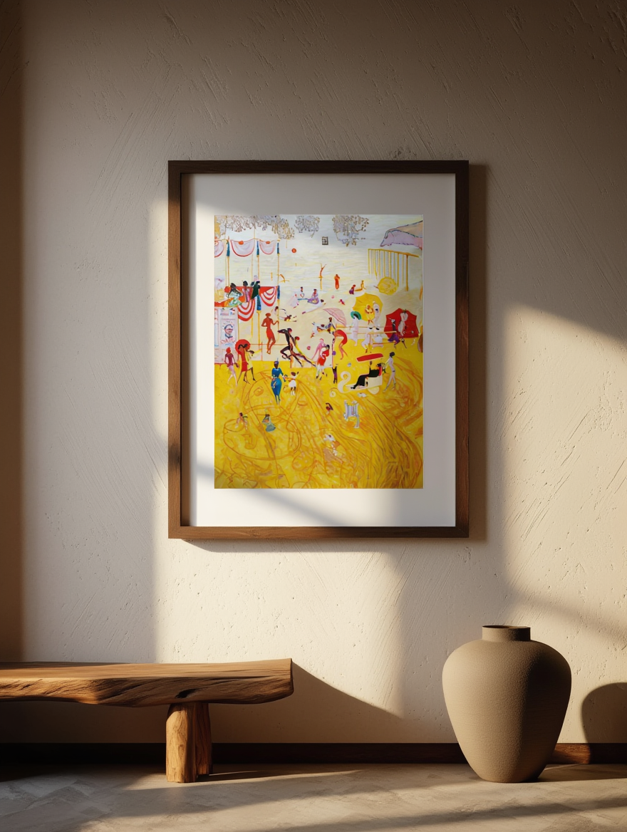 Asbury Park South by Florine Stettheimer (1920) – Modernist American Art Print