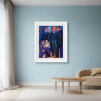 A Group of Artists – Ernst Ludwig Kirchner Poster | Expressionist Figurative & Artist Scene Art Print - Hakyarts