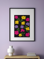 Andy Warhol Style - Blomster plakat