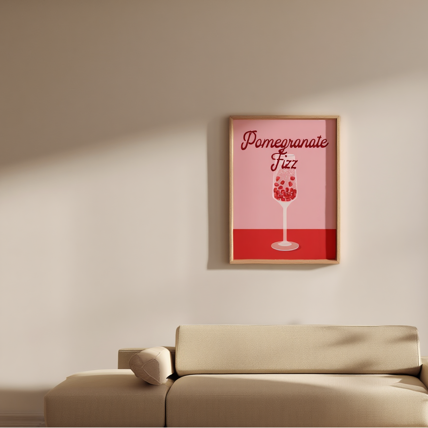 Pomegranate Fizz – Art Print