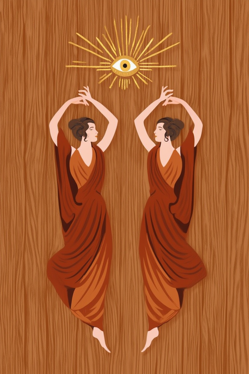 Rhythms of Freedom – Boho Women Dancing Art Print