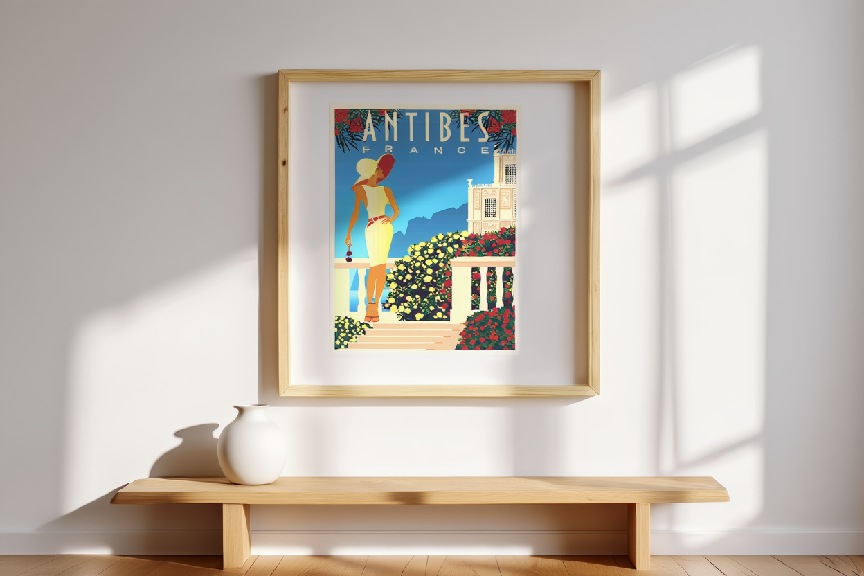 Antibes France Travel Poster
