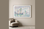 Le Chenal de La Rochelle – Paul Signac Poster | Neo‑Impressionist Maritime Art Print
