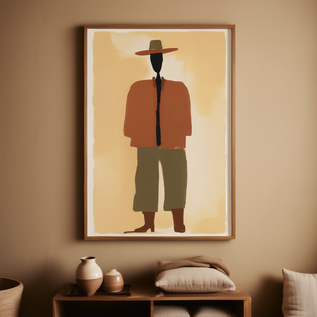 Silent Poise – Figurative Art Print - Hakyarts