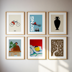 Modern Minimalist Art Prints – 6-Piece Home Décor - Hakyarts