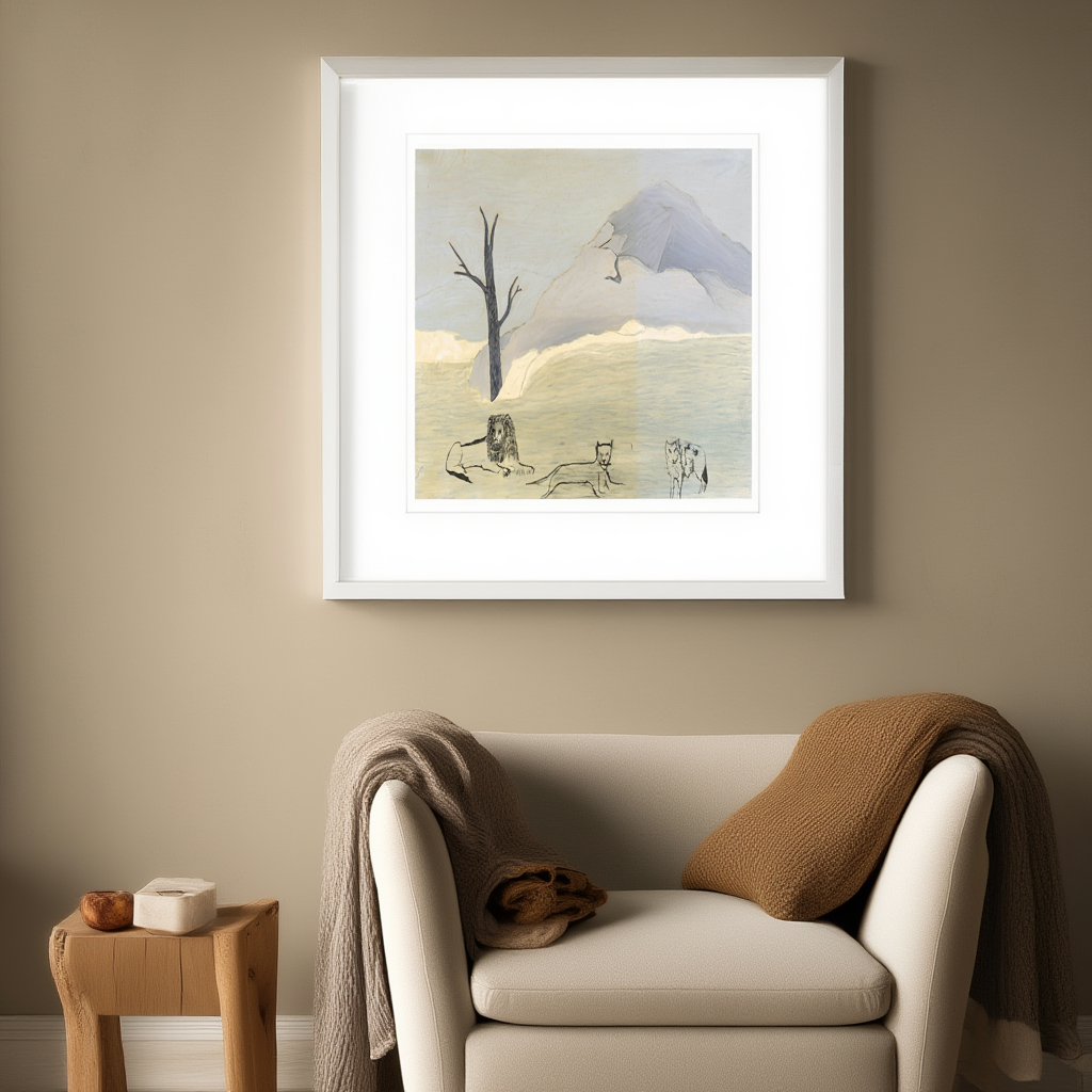 Holy Mountain IV by Horace Pippin – American Modernist Figurative Art Print