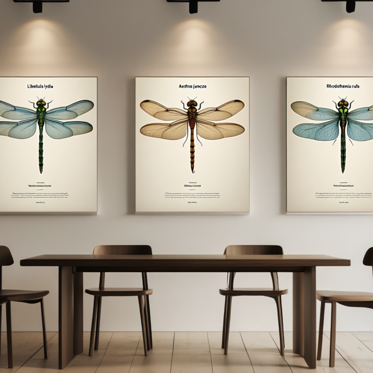 Dragonfly Specimen Posters – Set of 3