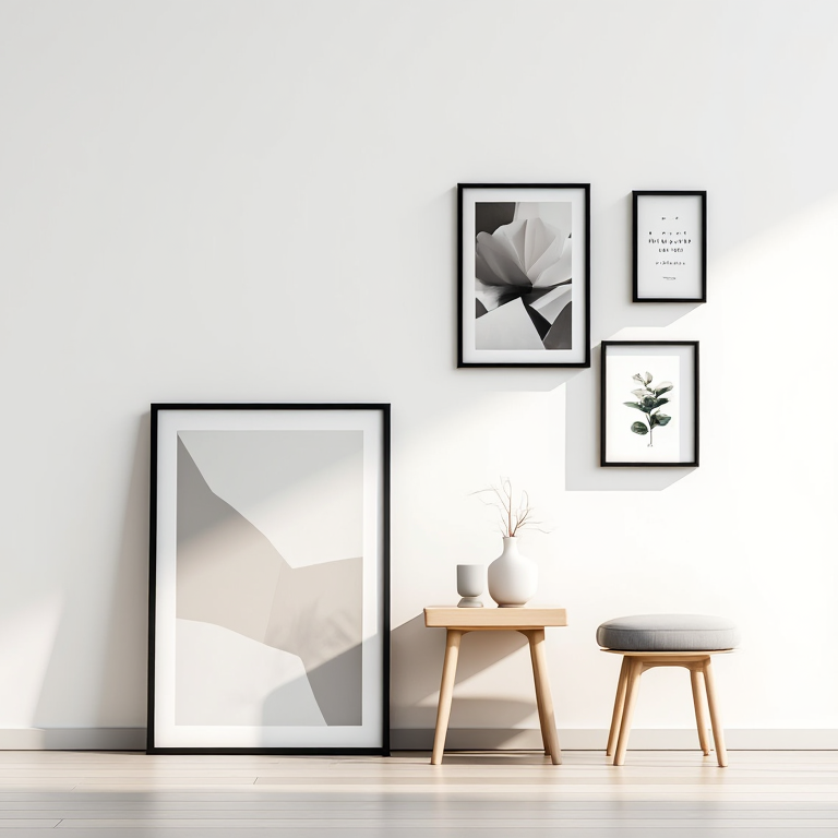 Trendy Wall Art Bundle – Living Room Set of 4