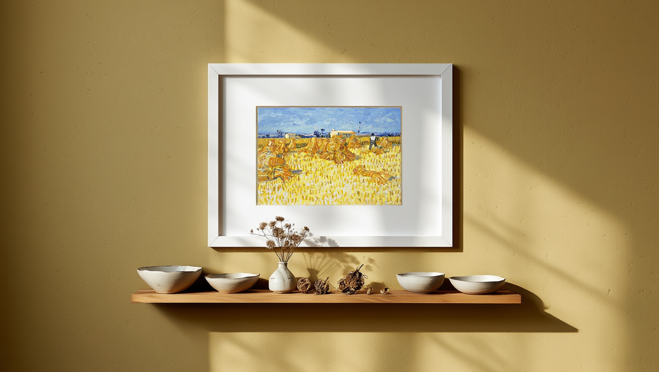 Vincent Van Gogh - Corn Harvest in Provence