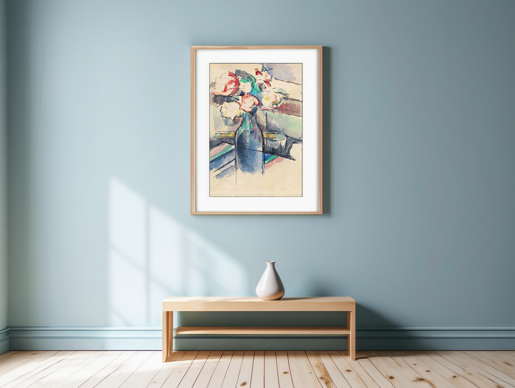 Paul Cezanne - Roses in a Bottle