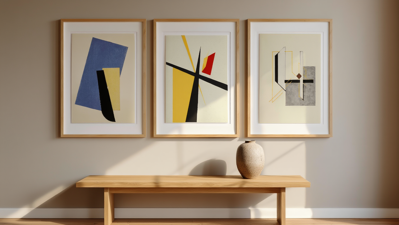 El Lissitzky – 3 Geometric Modernist Prints | Abstract Art Collection