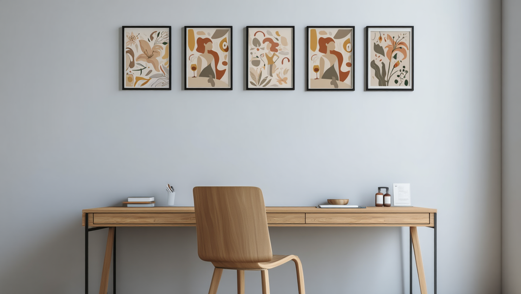 Boho Vibes – Set of 5 Abstract Art Prints