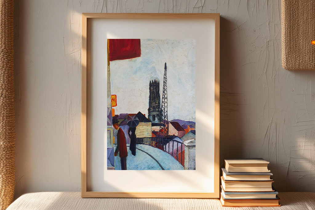 August Macke - Cathédrale de Fribourg en Suisse | HakyArts