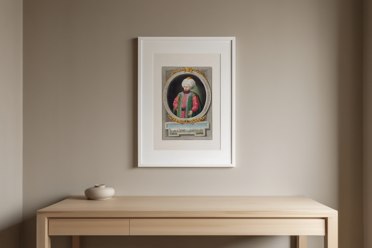 John Young - A series of portraits of the emperors of Turkey Pl.11 Poster