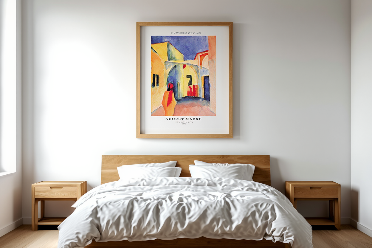 August Macke – View Into a Lane – Iconic Expressionist Art Print