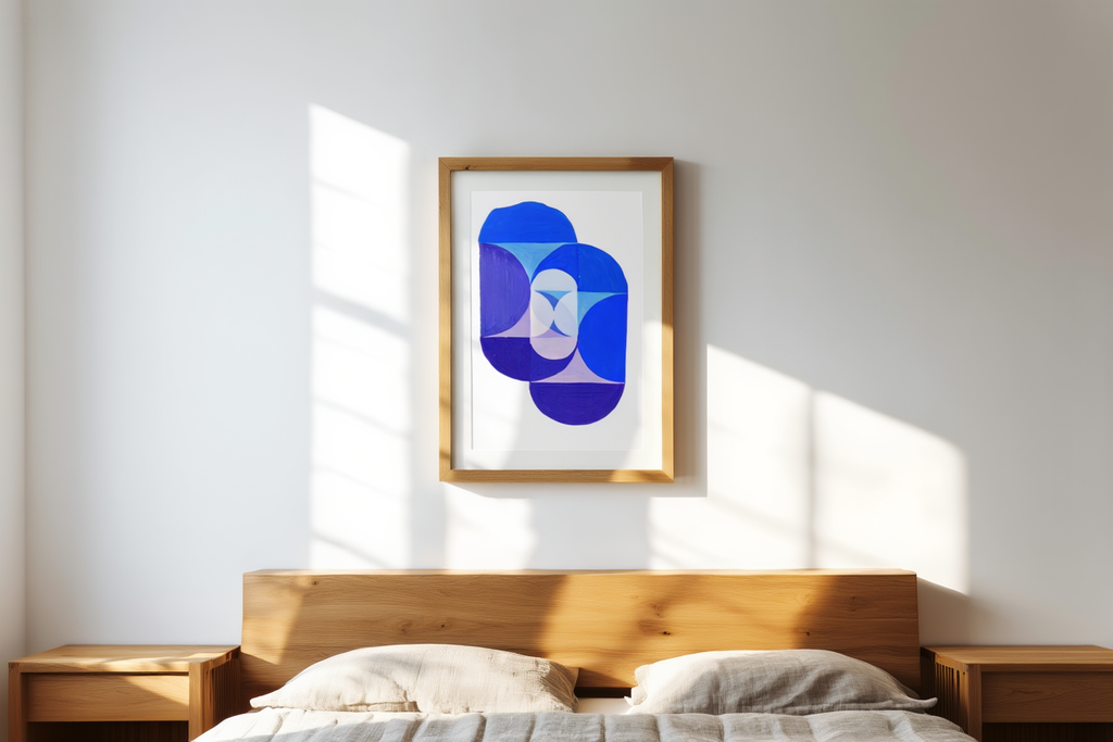 Key Blue by Joseph Schillinger, circa 1934 – Abstract Modernist Art Print | Geometric Wall Decor