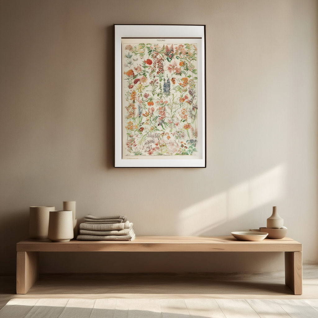 Adolphe Millot - Fleurs II Poster