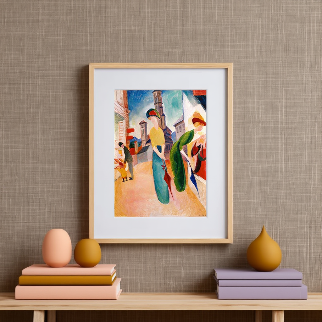 August Macke – Deux femmes devant une chapellerie | HakyArts