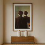 Silhouette of the Hidden Face – Surrealist Art Print